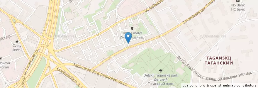 Mapa de ubicacion de Инвитро en روسيا, Центральный Федеральный Округ, Москва, Центральный Административный Округ, Таганский Район.