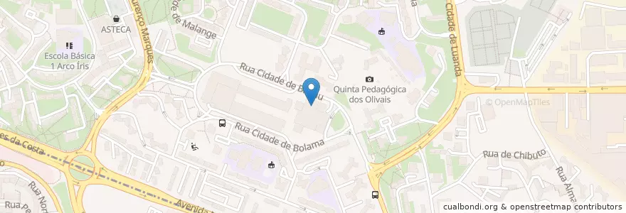 Mapa de ubicacion de McDonald's en 포르투갈, Área Metropolitana De Lisboa, Lisboa, Grande Lisboa, 리스본, Santa Maria De Olivais.