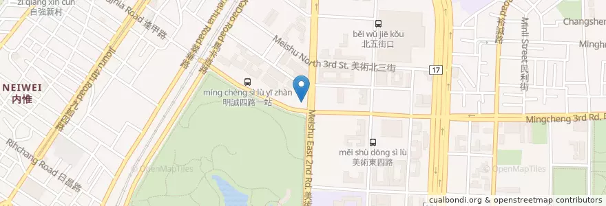 Mapa de ubicacion de 麥當勞 en Taiwán, Kaohsiung, 鼓山區.