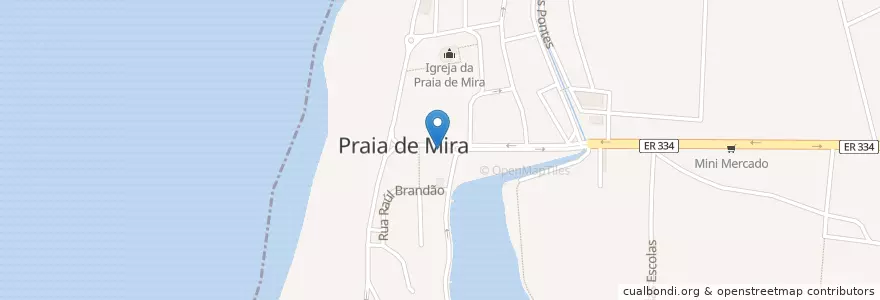 Mapa de ubicacion de Crédito Agrícola en پرتغال, Centro, Baixo Mondego, Coimbra, Mira, Praia De Mira.