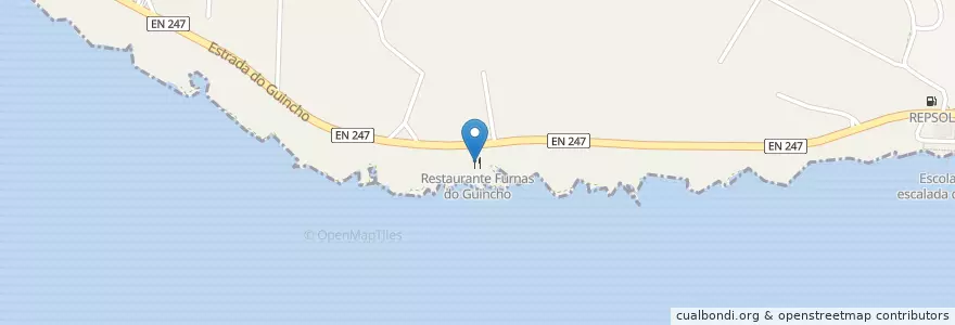 Mapa de ubicacion de Restaurante Furnas do Guincho en 葡萄牙, Cascais E Estoril.