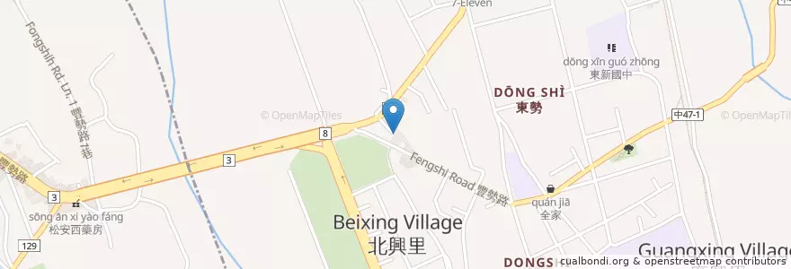 Mapa de ubicacion de 愛車SPA en Taiwan, Taichung, 東勢區.