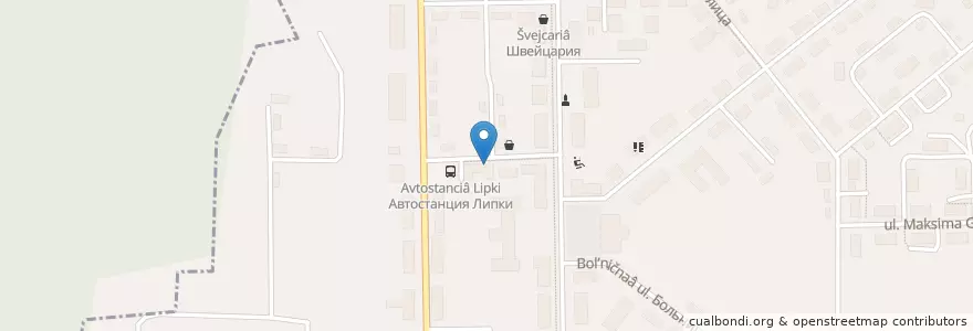 Mapa de ubicacion de Sberbank en Russia, Central Federal District, Tula Oblast, Kireyevsky District, Приупское Сельское Поселение, Городское Поселение Липки.