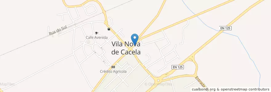 Mapa de ubicacion de A Camponesa en البرتغال, الغرب, الغرب, فارو, فيلا ريال دي سانتو أنطونيو, Vila Nova De Cacela.