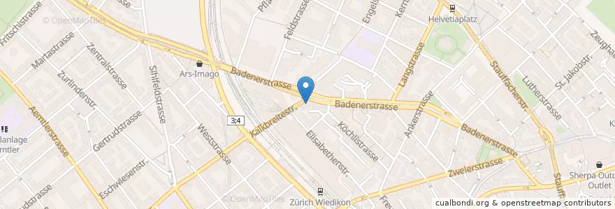 Mapa de ubicacion de Oh My Greek en Suisse, Zurich, District De Zurich, Zurich.