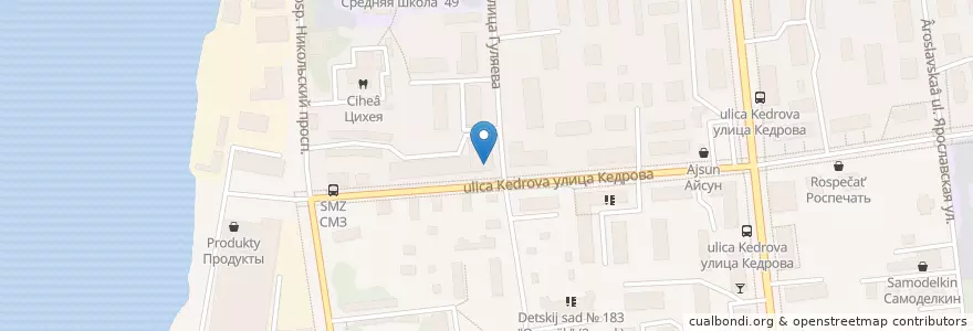 Mapa de ubicacion de Сбербанк en Russland, Föderationskreis Nordwest, Oblast Archangelsk, Приморский Район, Городской Округ Архангельск.