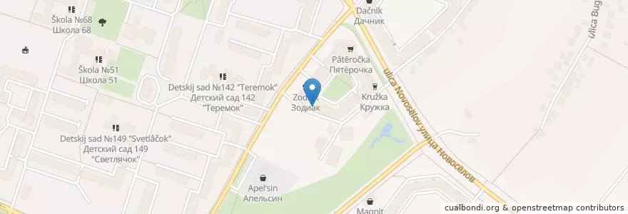 Mapa de ubicacion de Улыбка en Rússia, Distrito Federal Central, Рязанская Область, Городской Округ Рязань.