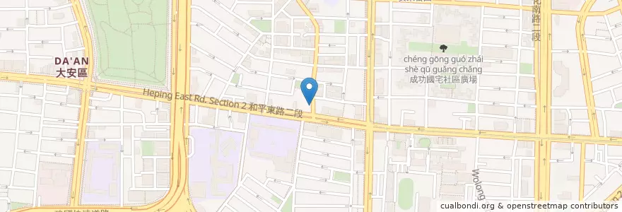 Mapa de ubicacion de 姐妹小吃 en 台湾, 新北市, 台北市, 大安区.