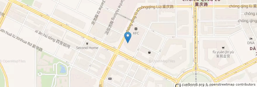 Mapa de ubicacion de 万达IMAX影院 en China, Jilin, 长春市, 朝阳区, 重庆街道.