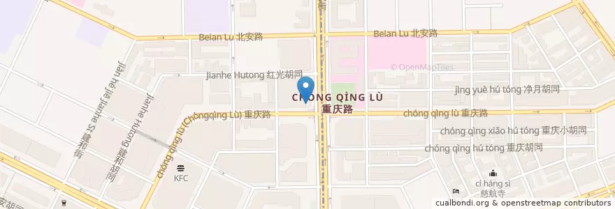 Mapa de ubicacion de Starbucks Cafe en China, Jilin, Changchun City, Chaoyang District, Chongqing Subdistrict.
