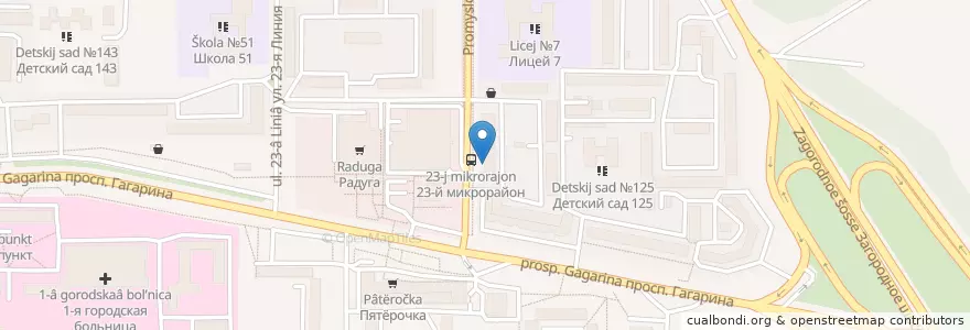 Mapa de ubicacion de ОренЛек en Rusia, Приволжский Федеральный Округ, Оренбургская Область, Городской Округ Оренбург.