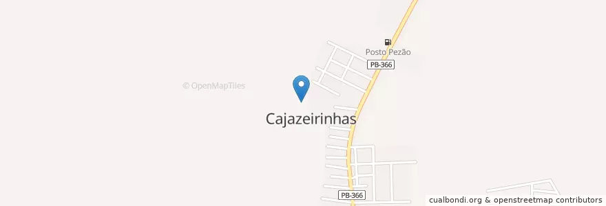 Mapa de ubicacion de Cajazeirinhas en Бразилия, Северо-Восточный Регион, Параиба, Região Geográfica Intermediária De Patos, Região Geográfica Imediata De Pombal, Cajazeirinhas.