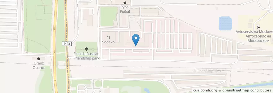 Mapa de ubicacion de Lakka en Rusland, Северо-Западный Федеральный Округ, Oblast Leningrad, Sint-Petersburg, Московский Район, Округ Звёздное.