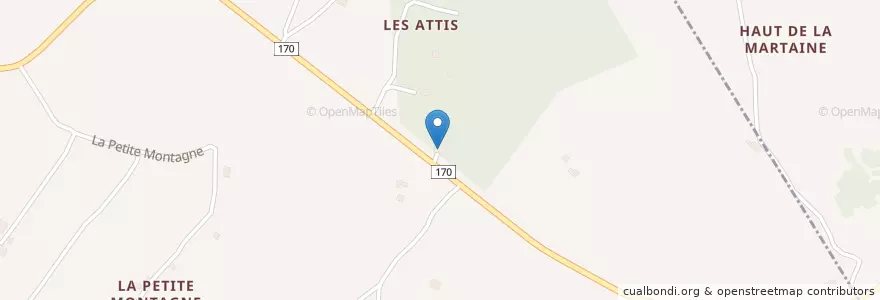 Mapa de ubicacion de Les Attis en Schweiz/Suisse/Svizzera/Svizra, Neuchâtel, District Du Locle, Brot-Plamboz.