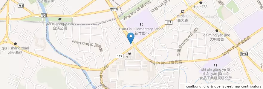 Mapa de ubicacion de 宏大牙醫診所 en Тайвань, Тайвань, Синьчжу.