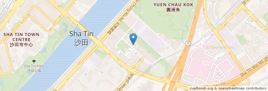 Mapa de ubicacion de 皇御居停車場 Kingston Lodge Car Park en 中国, 广东省, 香港 Hong Kong, 新界 New Territories, 沙田區 Sha Tin District.