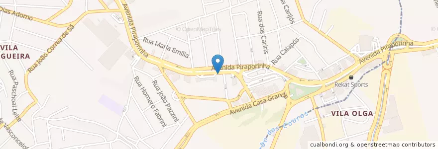 Mapa de ubicacion de Sousas Grill en 巴西, 东南部, 圣保罗, Região Geográfica Intermediária De São Paulo, Região Metropolitana De São Paulo, Região Imediata De São Paulo, Diadema, São Bernardo Do Campo.