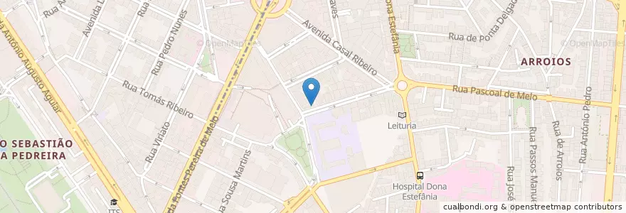 Mapa de ubicacion de Double Tree by Hilton en البرتغال, Área Metropolitana De Lisboa, Lisboa, Grande Lisboa, لشبونة.