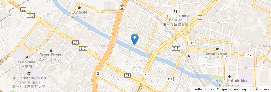 Mapa de ubicacion de ミート矢澤 en Япония, Токио, Синагава.