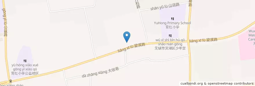 Mapa de ubicacion de 中航工业航空动力系统控制研究所 en China, Wuxi, Stadtbezirk Binhu.