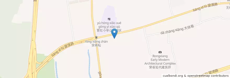 Mapa de ubicacion de 惠荣加油站 en 中国, 无锡市, 滨湖区 (Binhu).