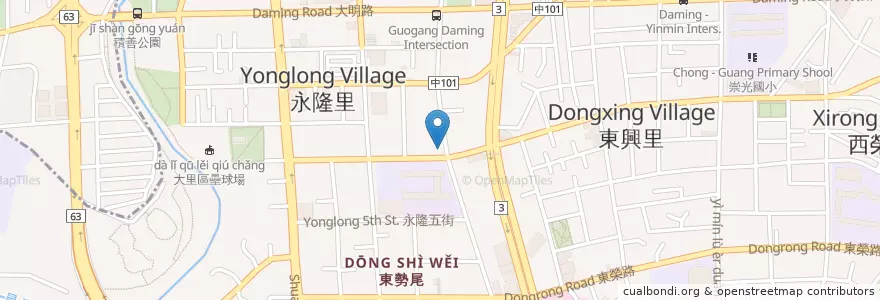 Mapa de ubicacion de 好兒美幼稚園 en تايوان, تاي شانغ, 大里區.