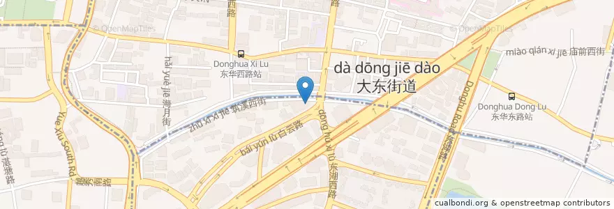 Mapa de ubicacion de 中国工商银行 en Çin, Guangdong, 广州市, 越秀区, 大东街道.