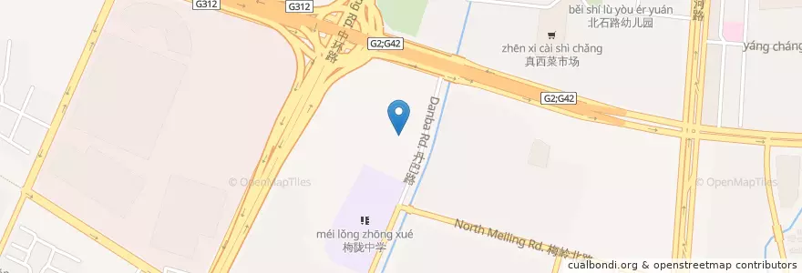 Mapa de ubicacion de 普陀区疾控中心 en Çin, Şanghay, Putuo.