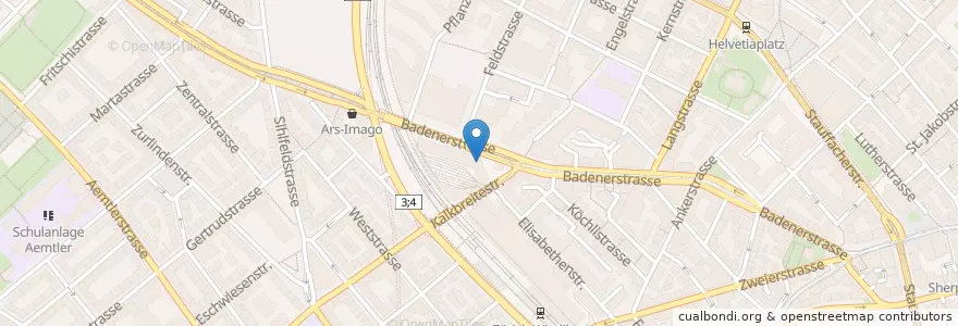 Mapa de ubicacion de Bebek en Suisse, Zurich, District De Zurich, Zurich.