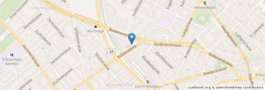 Mapa de ubicacion de Felix Bar en Schweiz/Suisse/Svizzera/Svizra, Zürich, Bezirk Zürich, Zürich.
