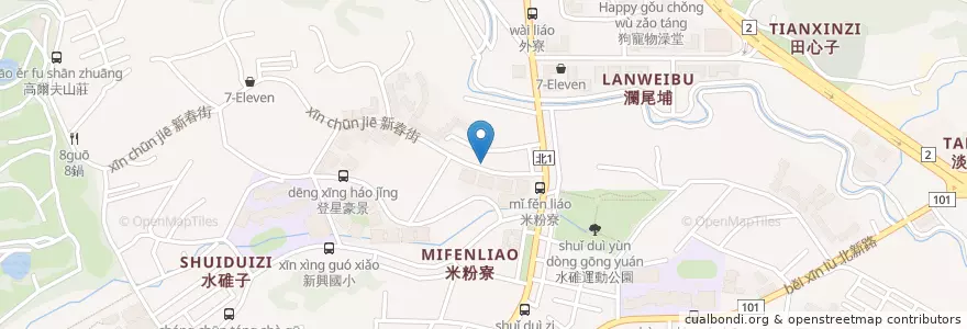 Mapa de ubicacion de 175 Pasta en Taiwán, Nuevo Taipéi, 淡水區.