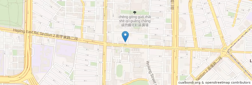 Mapa de ubicacion de 八方雲集水餃店 en Tayvan, 新北市, Taipei, 大安區.
