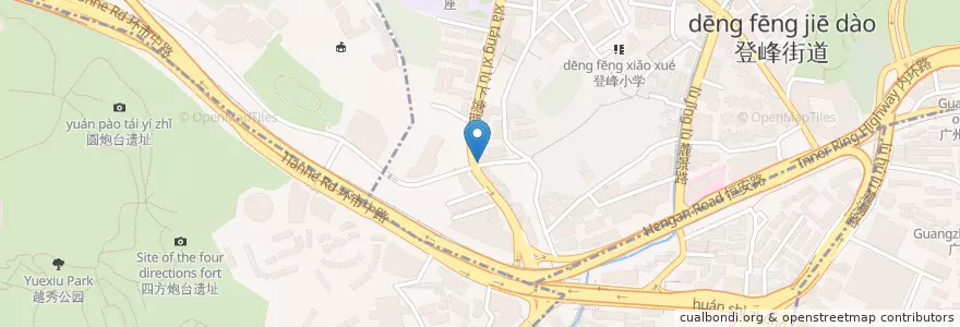 Mapa de ubicacion de 交通银行 en Китай, Гуандун, Гуанчжоу, 越秀区.