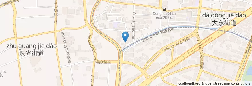 Mapa de ubicacion de 广州市第四十中学 en 中国, 広東省, 広州市, 越秀区, 大东街道.