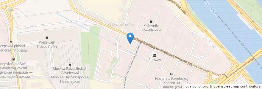 Mapa de ubicacion de Пан Запекан en Russie, District Fédéral Central, Moscou, Центральный Административный Округ, Район Замоскворечье.