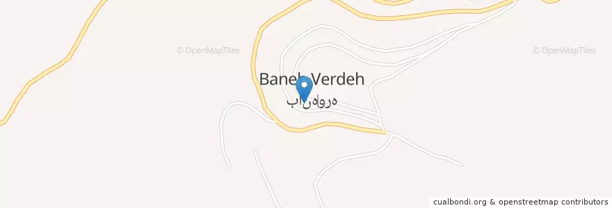 Mapa de ubicacion de بانه‌وره en ایران, استان کرمانشاه, شهرستان پاوه, بخش باینگان, شیوه سر, بانه‌وره.