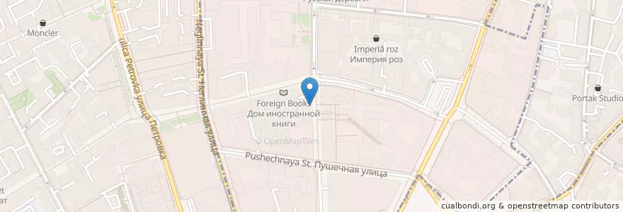 Mapa de ubicacion de 36,6 en Rusia, Distrito Federal Central, Москва, Distrito Administrativo Central, Тверской Район.