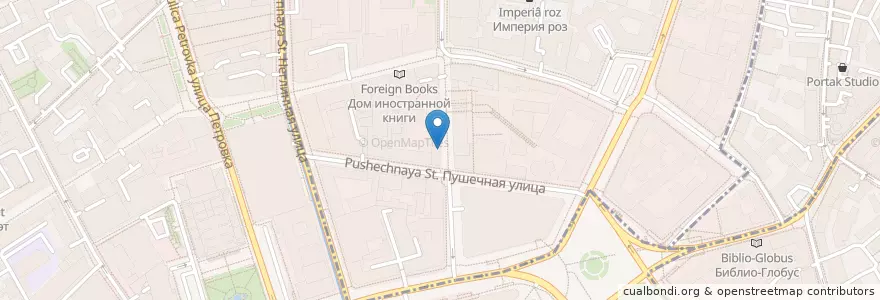 Mapa de ubicacion de Открытие en Rusia, Distrito Federal Central, Москва, Distrito Administrativo Central, Тверской Район.
