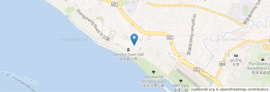 Mapa de ubicacion de 樂湯包 en Taiwán, Nuevo Taipéi, 淡水區.