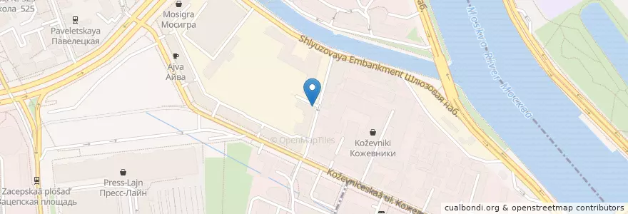 Mapa de ubicacion de Тэсти en Россия, Центральный Федеральный Округ, Москва, Центральный Административный Округ, Район Замоскворечье.