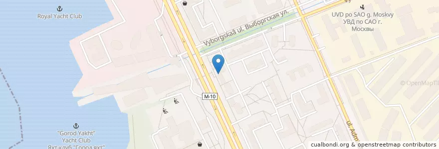 Mapa de ubicacion de МосАптека en Россия, Центральный Федеральный Округ, Москва, Северный Административный Округ, Войковский Район.