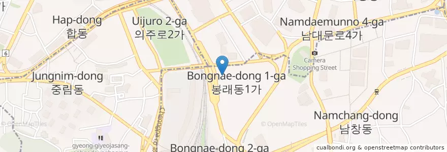 Mapa de ubicacion de 프랑스문화원 en 대한민국, 서울, 중구.