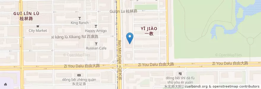 Mapa de ubicacion de 华夏银行 en China, Jilin, 长春市, 南关区, 曙光街道.