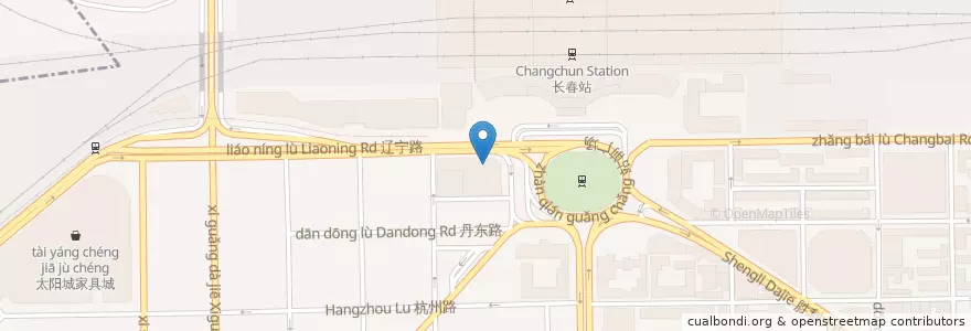 Mapa de ubicacion de 肯德基KFC en Cina, Jilin, 长春市, 宽城区.