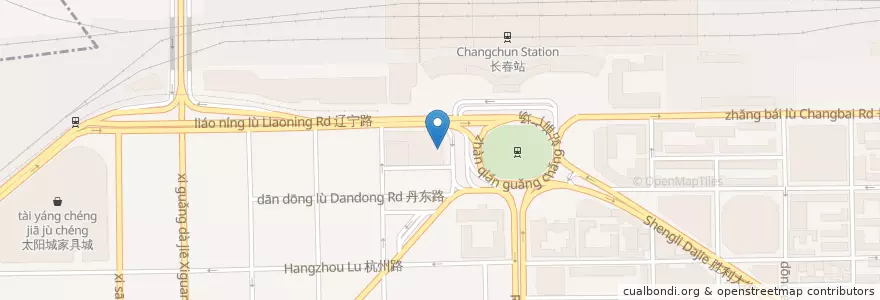 Mapa de ubicacion de 必胜客Pizza Hut en Çin, Jilin, 长春市, 宽城区.