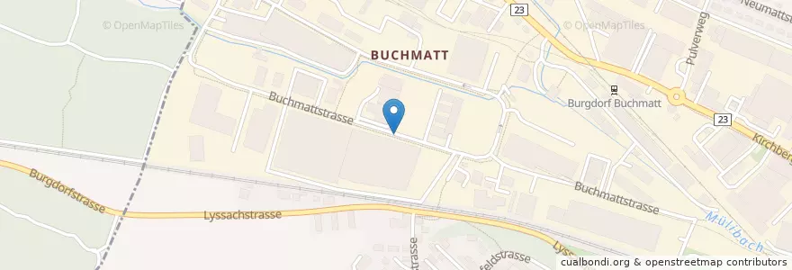 Mapa de ubicacion de LKW Parking 1 Buchmattstrasse en Schweiz/Suisse/Svizzera/Svizra, Bern/Berne, Verwaltungsregion Emmental-Oberaargau, Verwaltungskreis Emmental, Burgdorf.