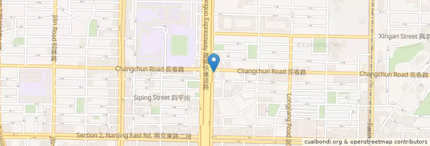 Mapa de ubicacion de 小可大柯仔麵線 en 타이완, 신베이 시, 타이베이시, 중산 구.