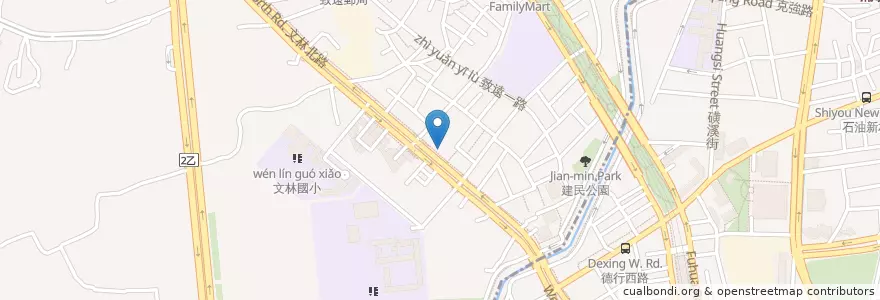 Mapa de ubicacion de 臺灣土地銀行 en Taiwan, Nuova Taipei, Taipei, Distretto Di Beitou.