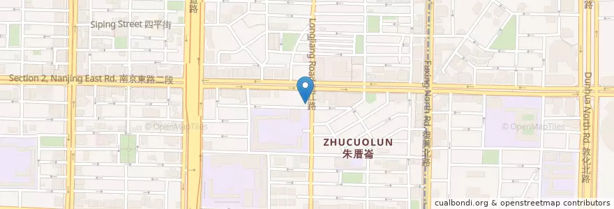 Mapa de ubicacion de 食寨海鮮餐廳 en تایوان, 新北市, تایپه, 中山區.