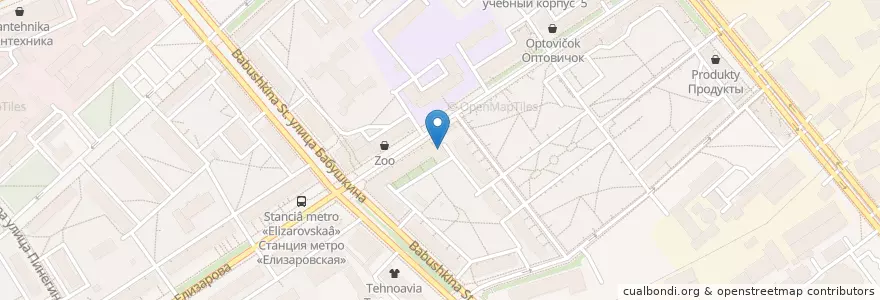 Mapa de ubicacion de СовКомБанк en Russia, Northwestern Federal District, Leningrad Oblast, Saint Petersburg, Nevsky District, Округ Невская Застава.